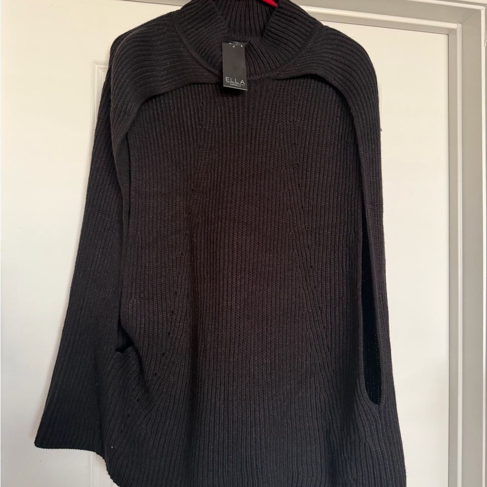 Ella Charcoal Women's Cowl Neck Sweater